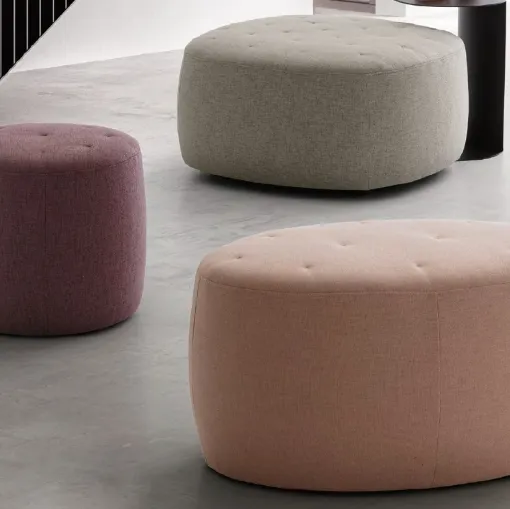 Pouf Bowl, Circus e Wilson in tessuto di Le Comfort