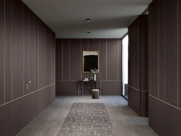 Armadio battente Style in Rovere Fumo di Olivieri