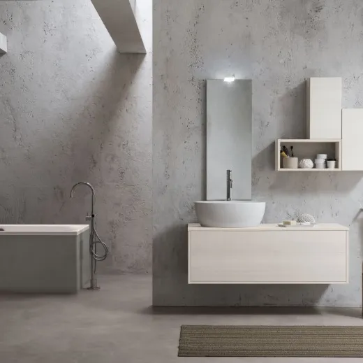 Mobile sospeso da Bagno in laminato Evo Plus 01 di Synergie