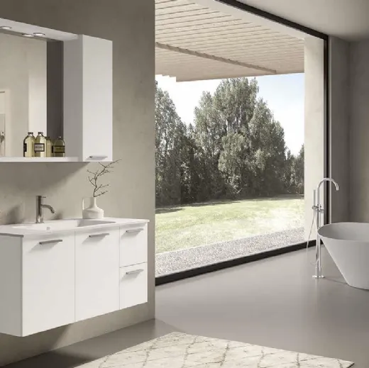 Mobile da Bagno sospeso Fresh Monoblocco 08 di Synergie